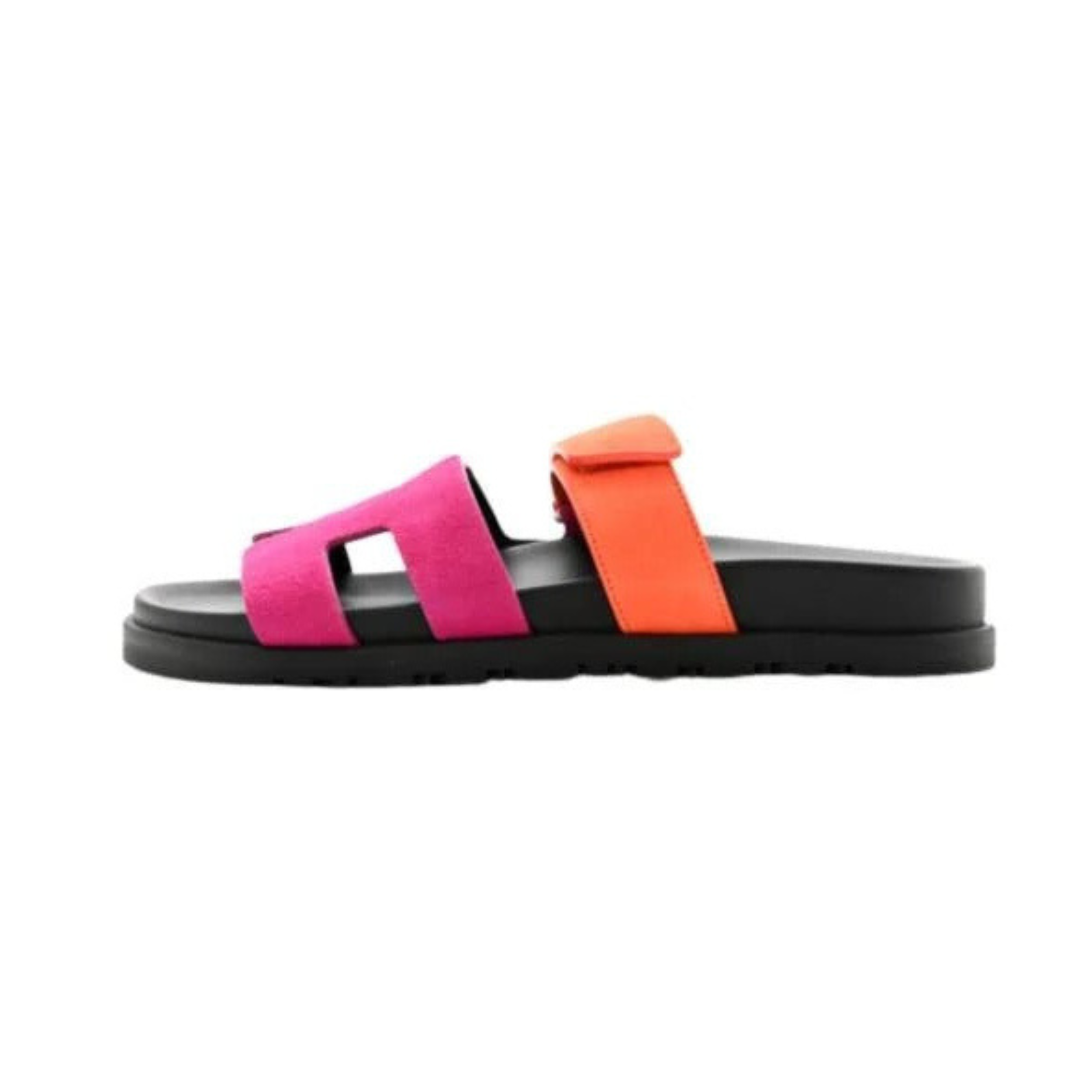 Hermès Chypre Sandals "pink/ orange"