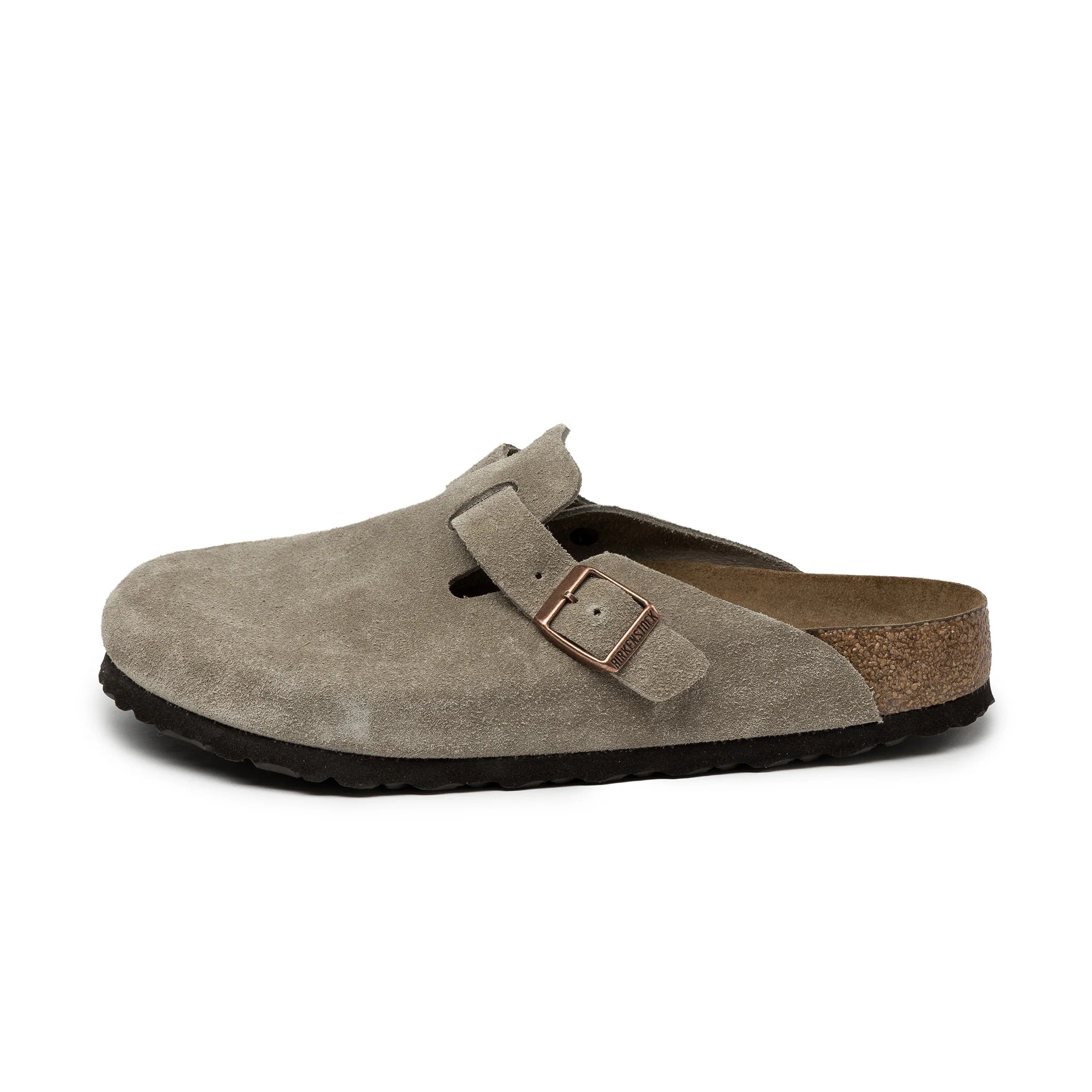 Birkenstock Boston Soft Footbed "Suede Taupe"