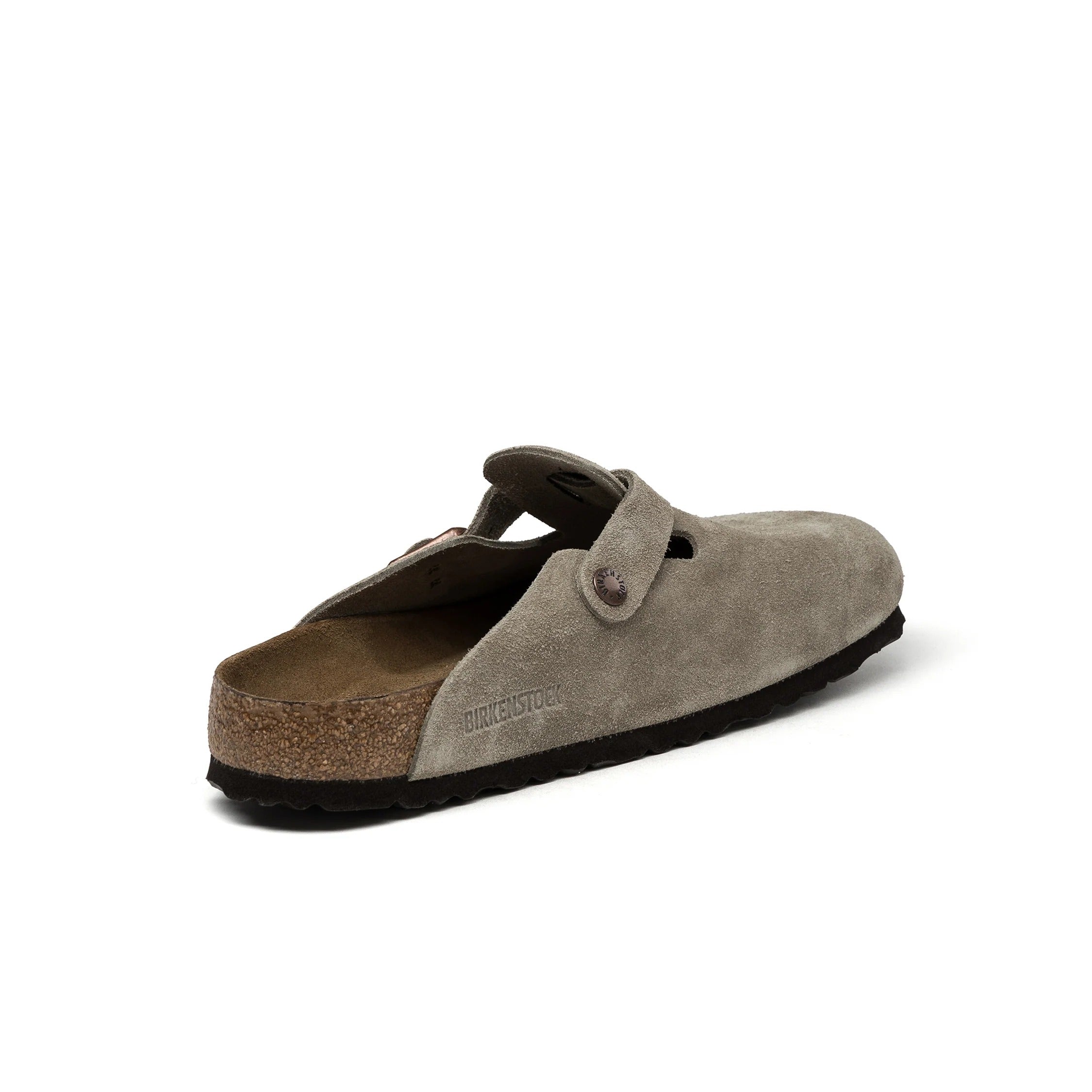 Birkenstock Boston Soft Footbed "Suede Taupe"