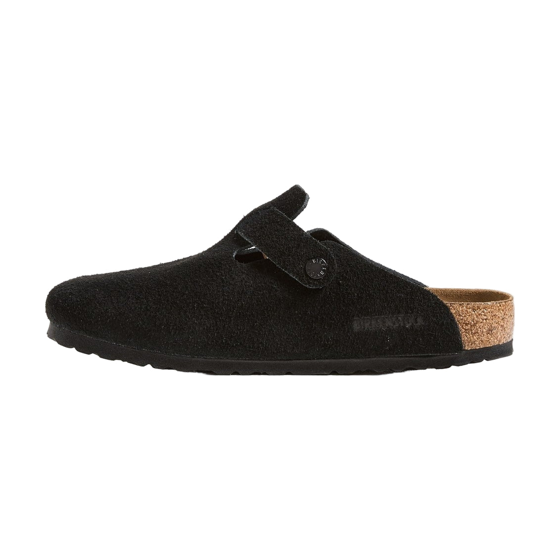 Birkenstock boston soft foodbed "Suede Black"