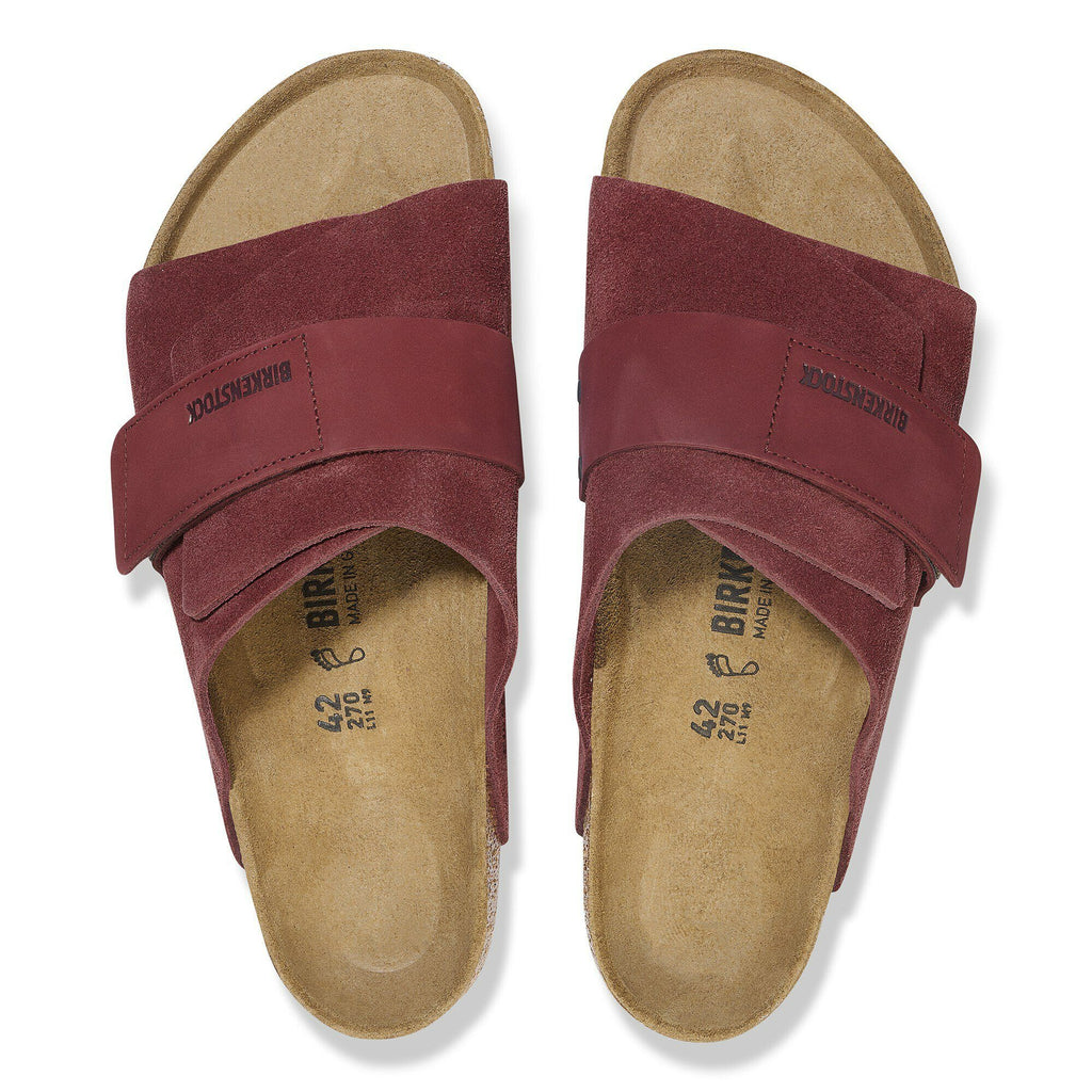 Birkenstock Kyoto "Maroon" Nubuck/Suede Leather