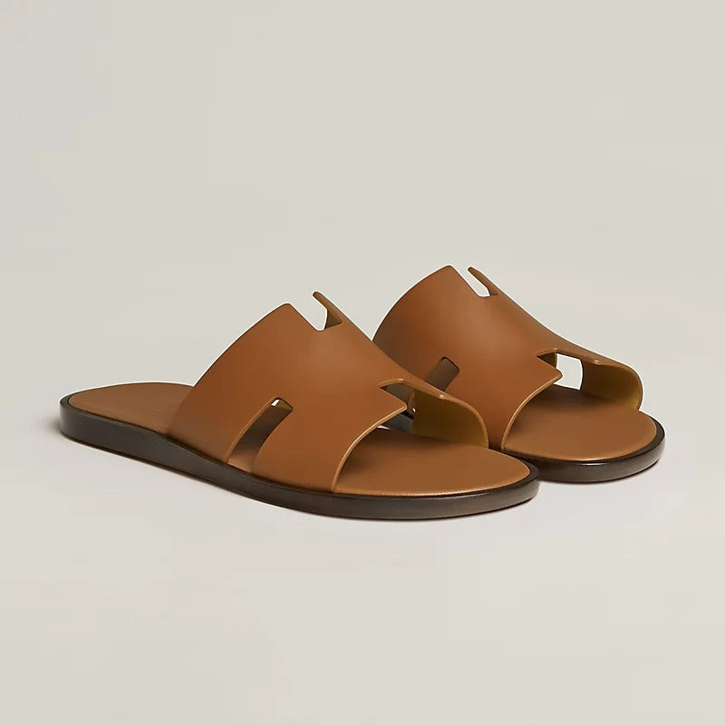 Hermes Izmir Sandal "Gold" Smooth Calfskin Leather
