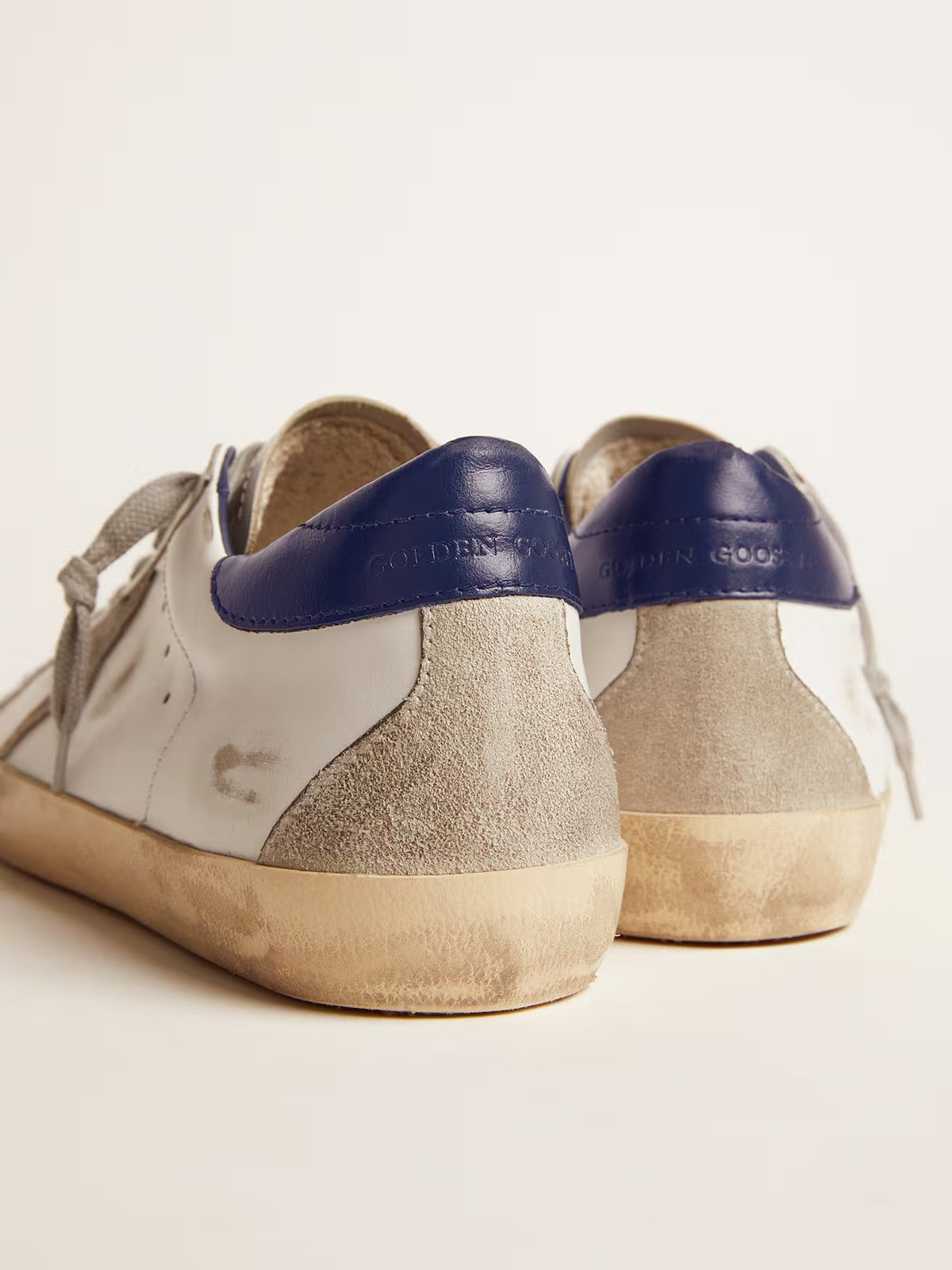 Golden Goose Super Star Leather "White and Navy"