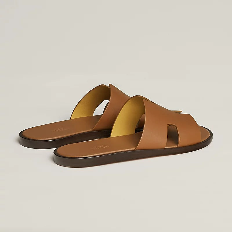 Hermes Izmir Sandal "Gold" Smooth Calfskin Leather