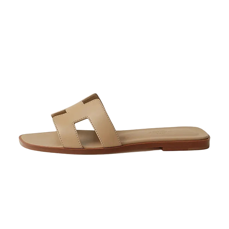Hermès Oran Sandals "Beige Lin"