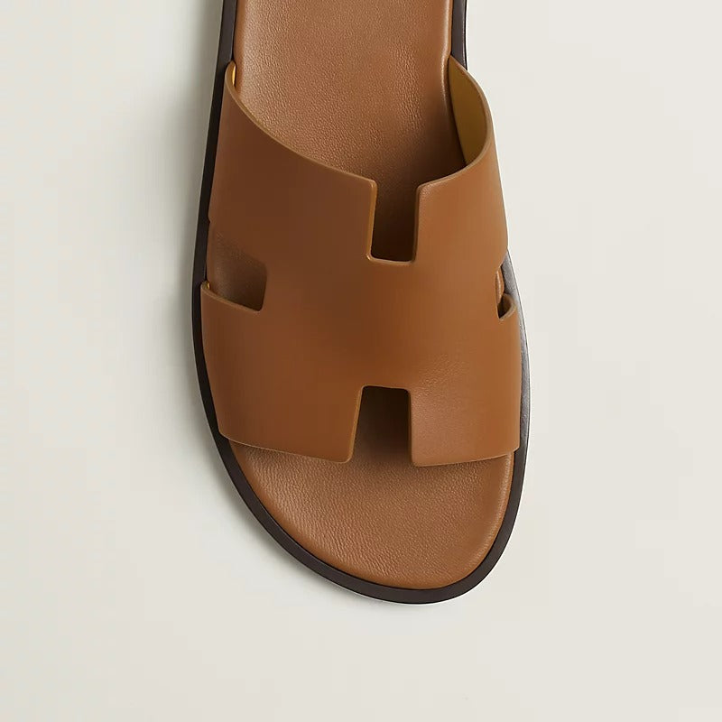 Hermes Izmir Sandal "Gold" Smooth Calfskin Leather
