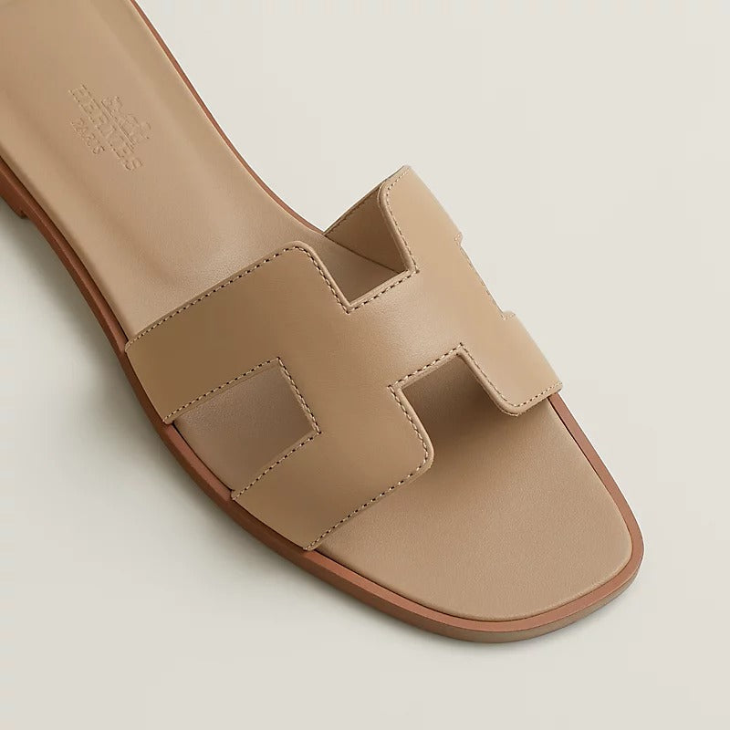 Hermès Oran Sandals "Beige Lin"