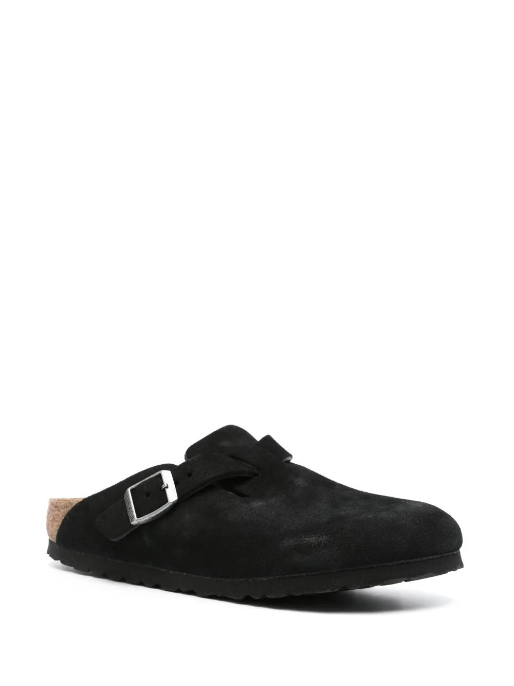 Birkenstock boston soft foodbed "Suede Black"