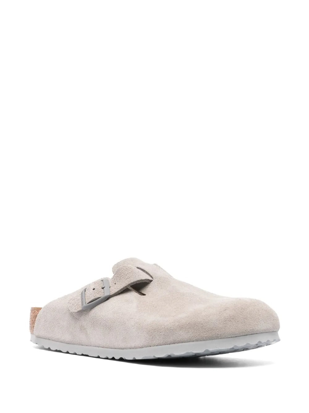 Birkenstock boston soft foodbed Suede "Antique White"