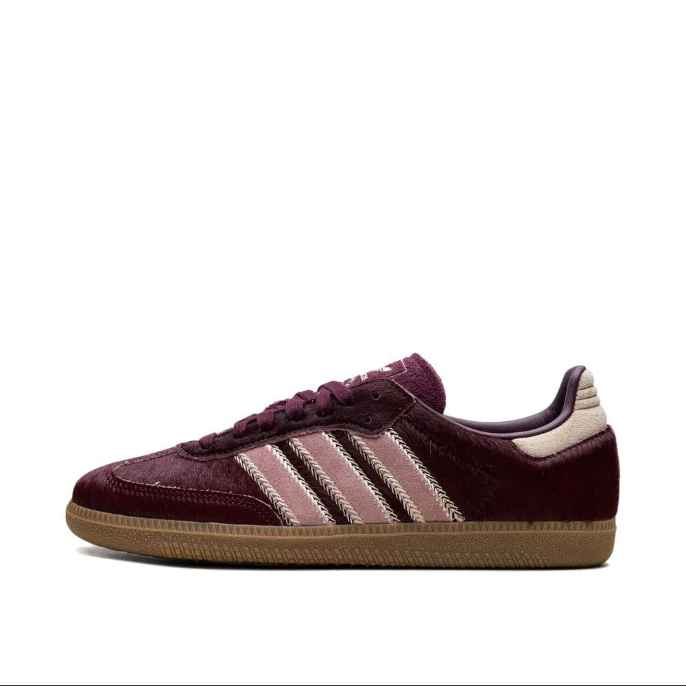 Adidas Samba OG Maroon Sand Strata Pony