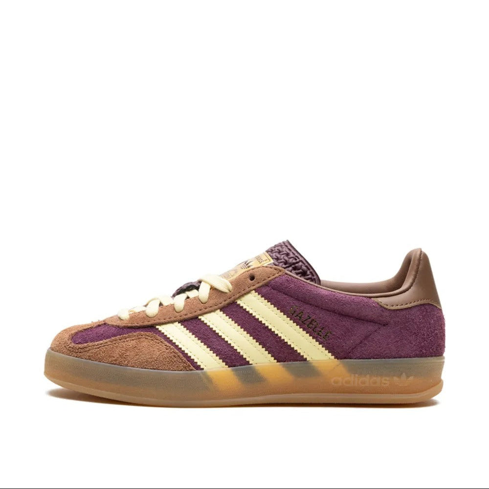 Adidas Gazelle Indoor "Maroon Almost Yellow"